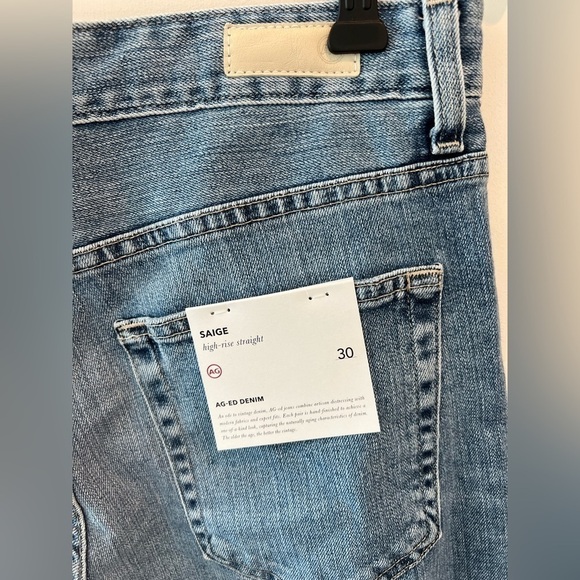 Ag Adriano Goldschmied Saige AG-ED HIGH-RISE STRAIGHT LEG DENIM - Picture 8 of 12